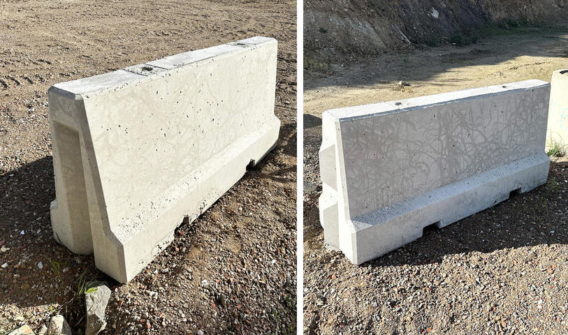 Glissière de sécurité en béton - Bloc modèle B90